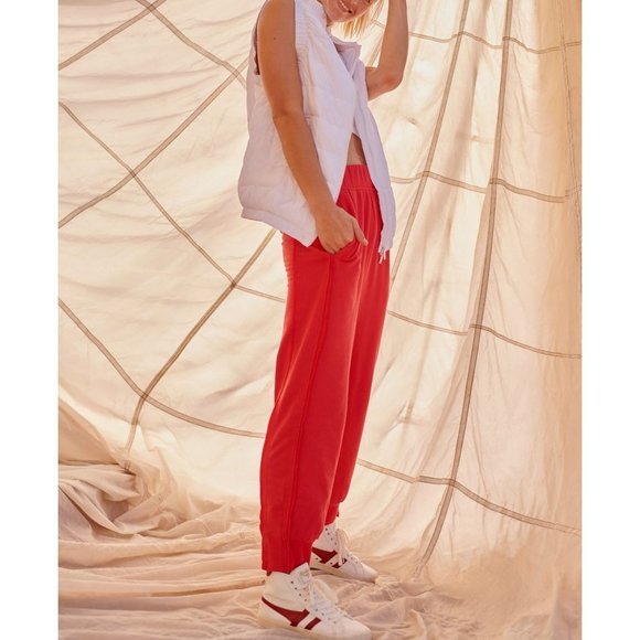 NWT FP Movement Where The Wind Blows Jogger / Victory Red - Picture 4 of 6